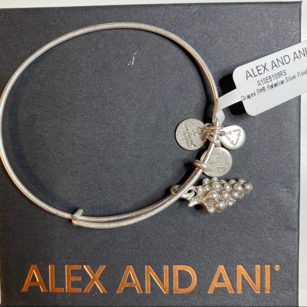 Alex and Ani Silver Grapes Bracelet